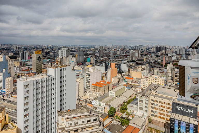 Estudio Art Déco con Bañera y Vista | Centro de SP