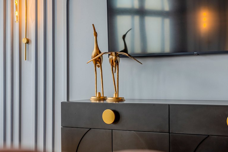 Estudio Art Déco con Bañera y Vista | Centro de SP