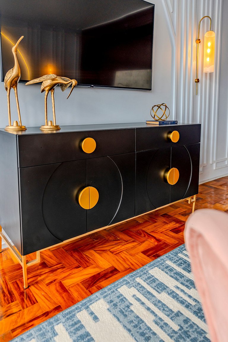 Estudio Art Déco con Bañera y Vista | Centro de SP