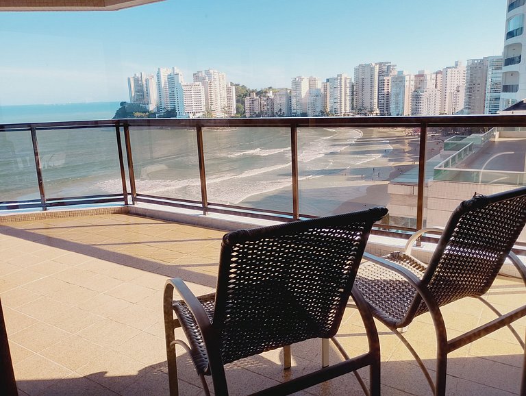 Guarujá Oceanfront | 3BR + Sea View Balcony