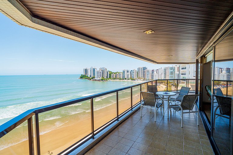 Beira-Mar Guarujá | 3 Quartos e Varanda Vista Mar