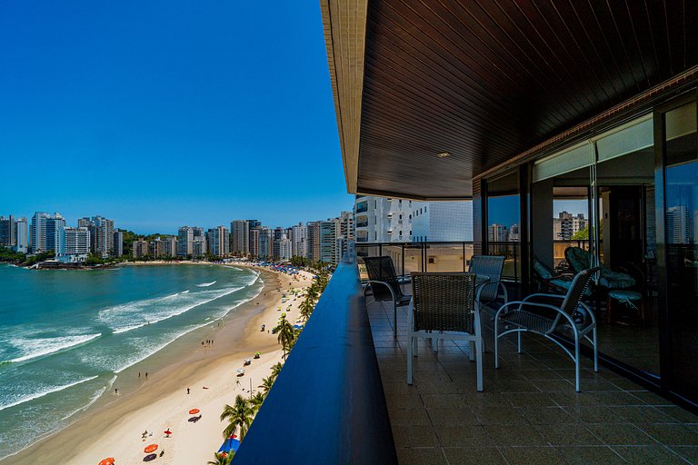 Beira-Mar Guarujá | 3 Quartos e Varanda Vista Mar