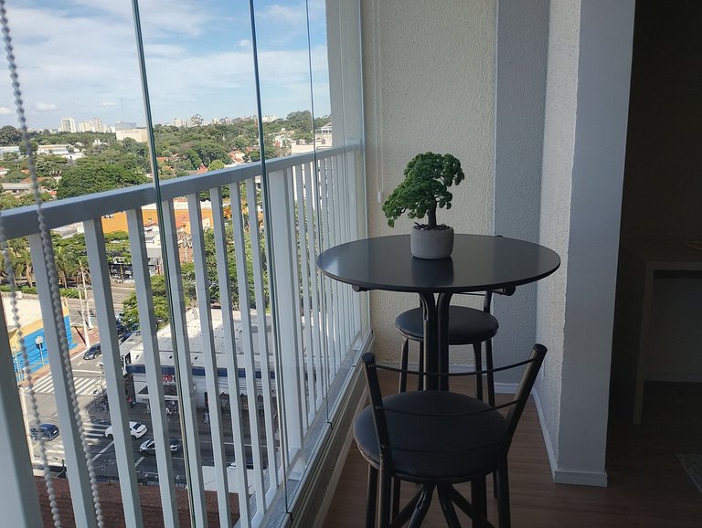 Modern Studio w/ Balcony in Alto da Boa Vista