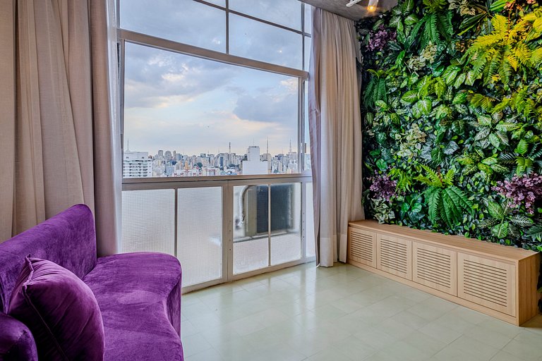 Copan Garden: Studio Verde no 24º Andar