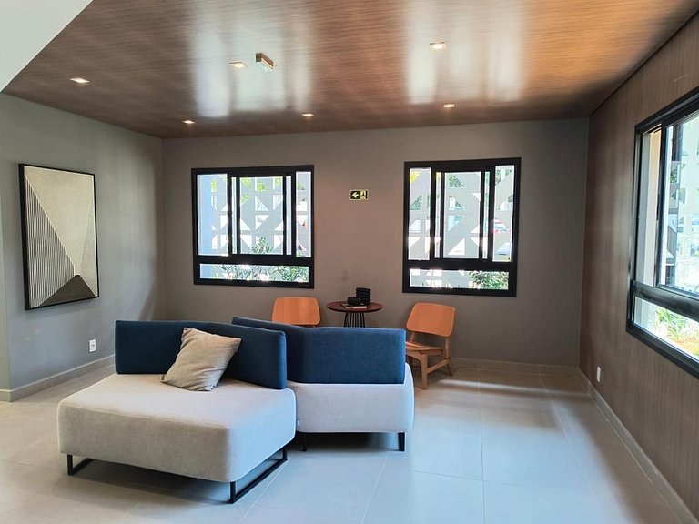 Studio moderno c/ varanda no Alto da Boa Vista