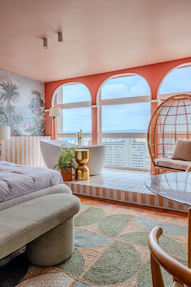 Apartamento com Banheira no Sampa Sky | Vossa Bossa
