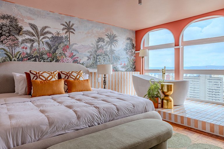 Apartamento com Banheira no Sampa Sky | Vossa Bossa