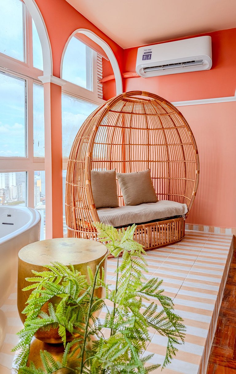 Apartamento com Banheira no Sampa Sky | Vossa Bossa