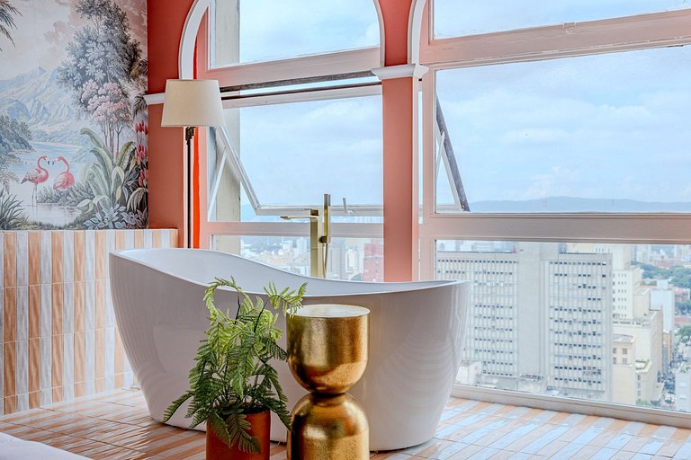 Apartamento com Banheira no Sampa Sky | Vossa Bossa