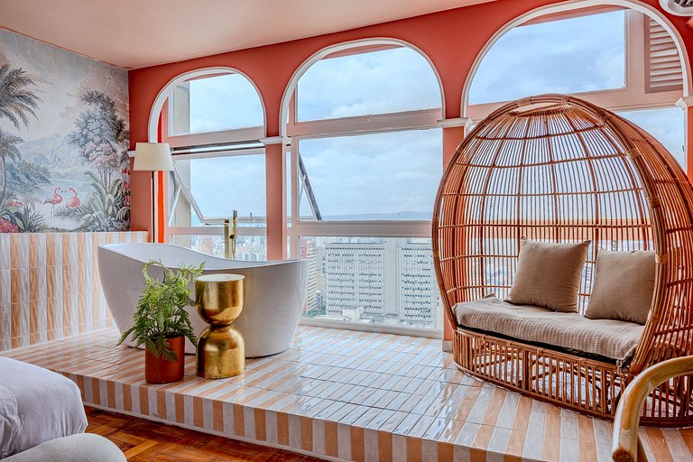 Apartamento com Banheira no Sampa Sky | Vossa Bossa