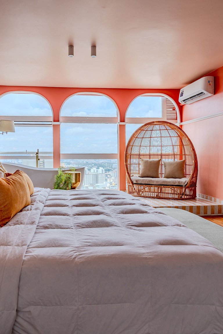 Apartamento com Banheira no Sampa Sky | Vossa Bossa