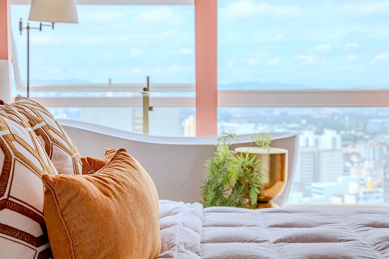 Apartamento com Banheira no Sampa Sky | Vossa Bossa