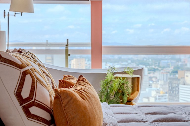 Apartamento com Banheira no Sampa Sky | Vossa Bossa