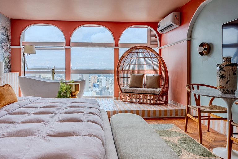 Apartamento com Banheira no Sampa Sky | Vossa Bossa