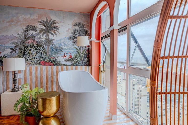 Apartamento com Banheira no Sampa Sky | Vossa Bossa