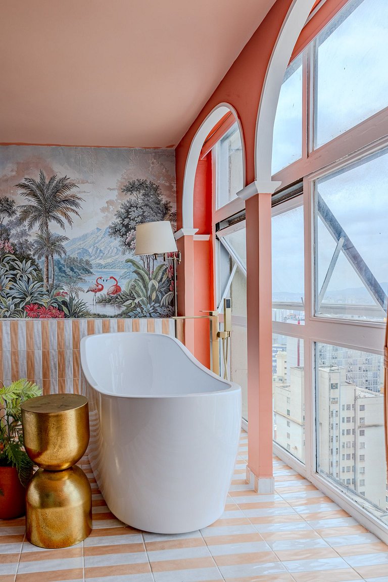 Apartamento com Banheira no Sampa Sky | Vossa Bossa
