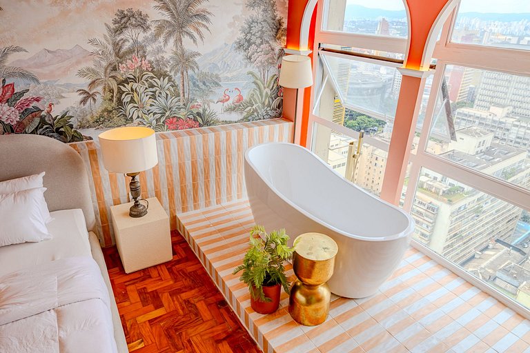 Apartamento com Banheira no Sampa Sky | Vossa Bossa