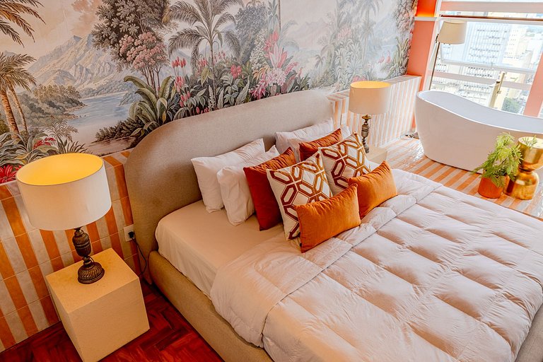 Apartamento com Banheira no Sampa Sky | Vossa Bossa