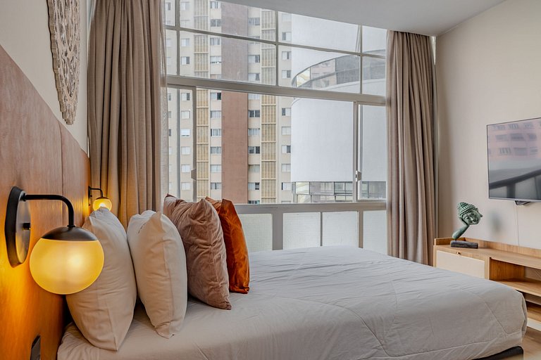 Copan Icônico | Studio Boho c/ Ar e Conforto