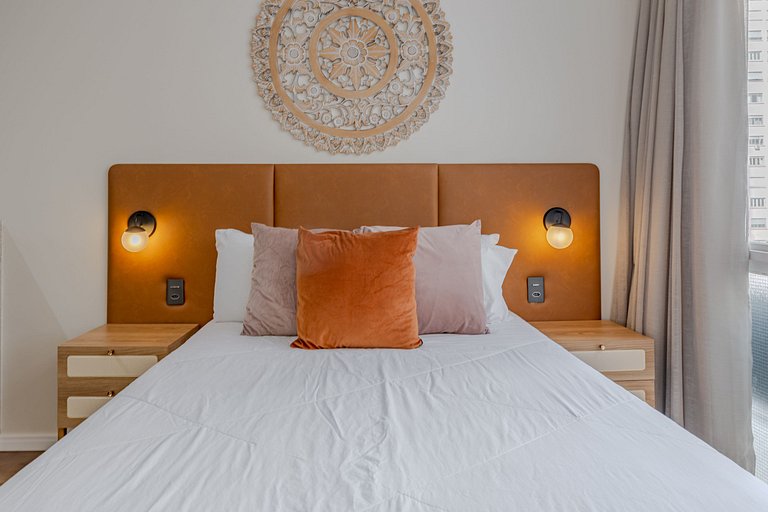 Copan Icônico | Studio Boho c/ Ar e Conforto