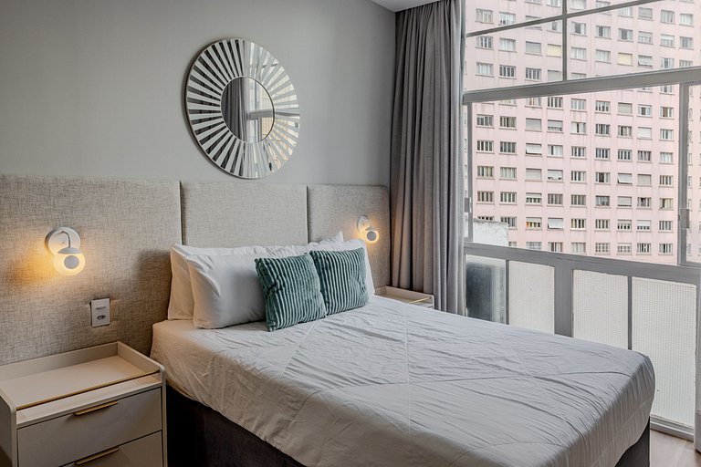 Copan Icônico | Studio Minimal c/ Ar e Conforto