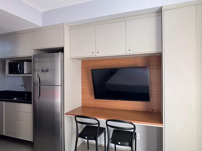 Studio na Bela Cintra | AC | Wi-Fi | Piscina