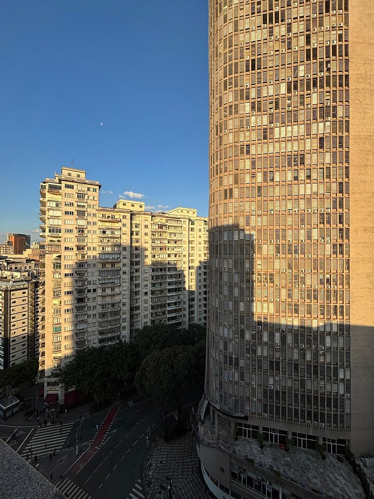 Studio com Vista Incrível do Edifício Itália
