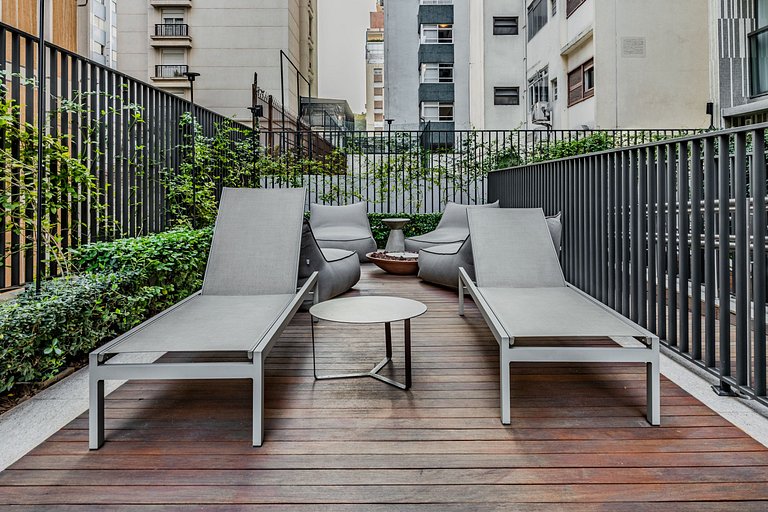 Studio in Jardins | AC | Wi-Fi | Pool