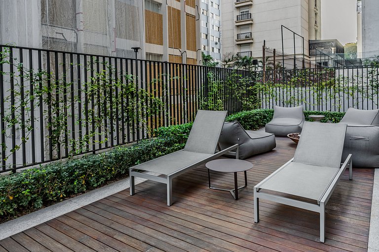 Studio in Jardins | AC | Wi-Fi | Pool