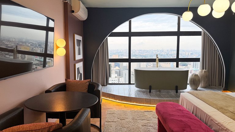 Resort-Style Studio with Bathtub & View, São Paulo