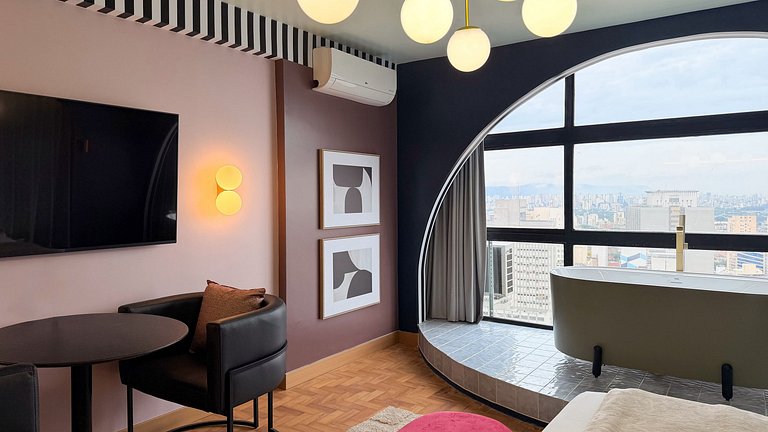 Resort-Style Studio with Bathtub & View, São Paulo